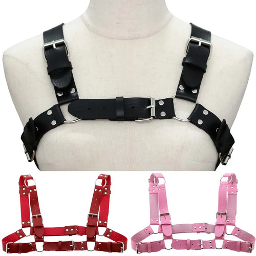 Caged Metal Chest Harness, Punk Unisex