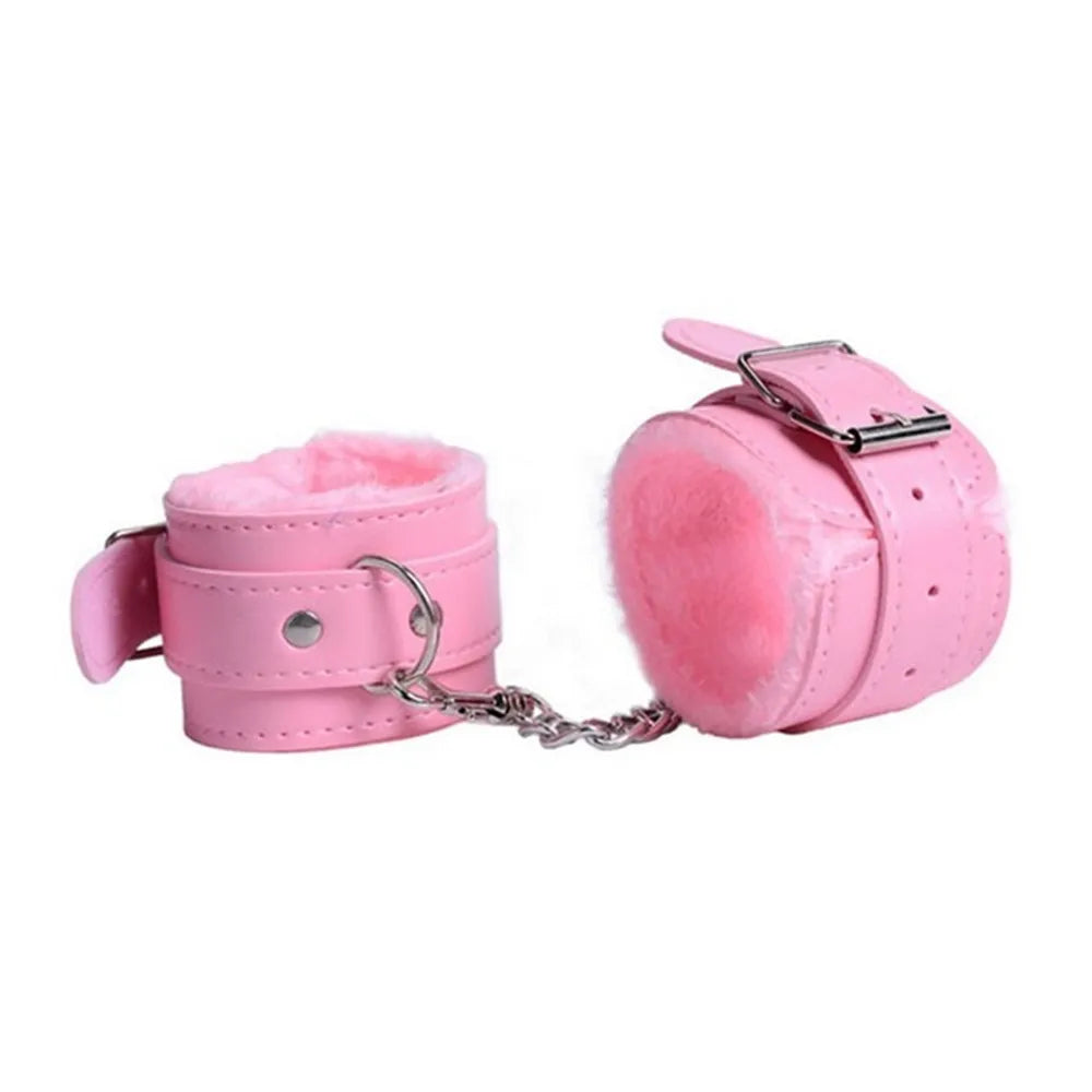 Leather Handcuffs (Black, Pink, Red)