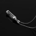 Openable Glass Vial Necklace, Keepsake Pendant