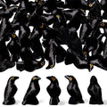 Black resin crow miniature figurines view 2