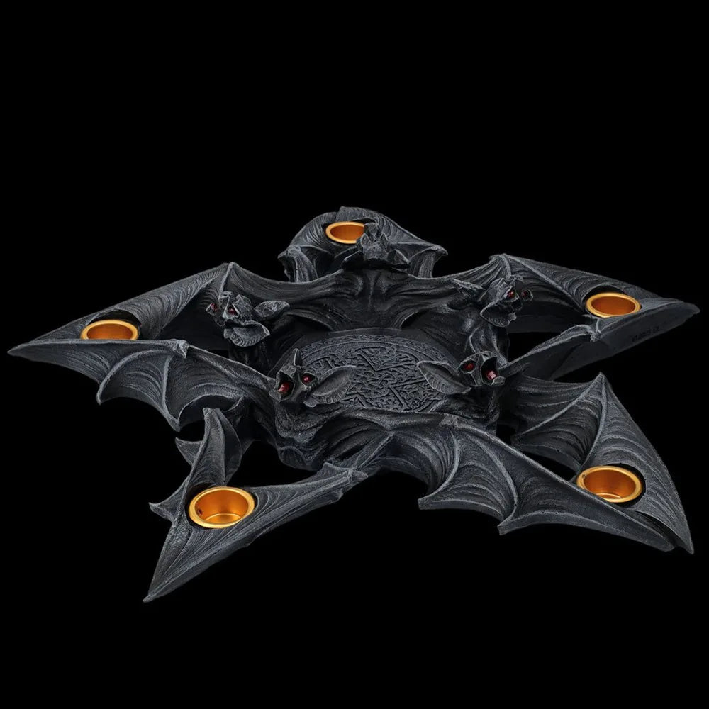 Gothic Bat Candle Holder, Resin Decor product photo 5