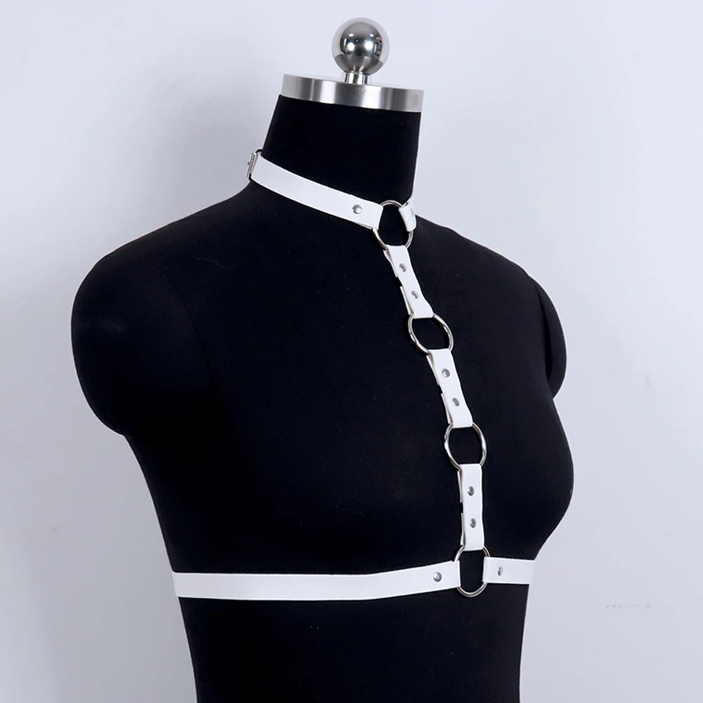 Body Harness Choker Waist Belt, Goth Punk