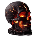Skull Flame Table Lamp, Gothic Decor