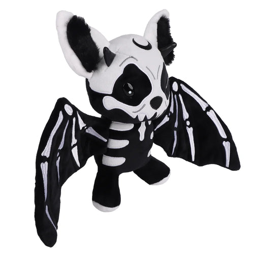 28cm Halloween Two-color Skeleton Bat Plush Toy Stuffed Skeleton Animal Toys Cute Plushie Doll Home Decor Halloween Holiday Gift