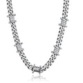 Stainless steel barbed-wire style chain necklace and bracelet