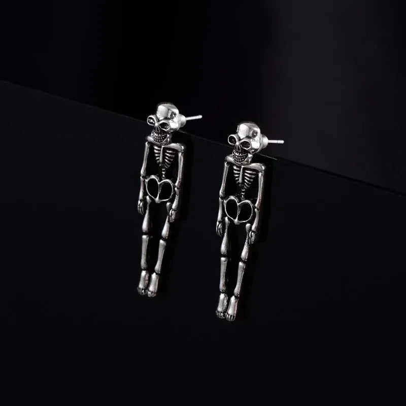 Skull & Skeleton Drop Earrings, Halloween product photo 2