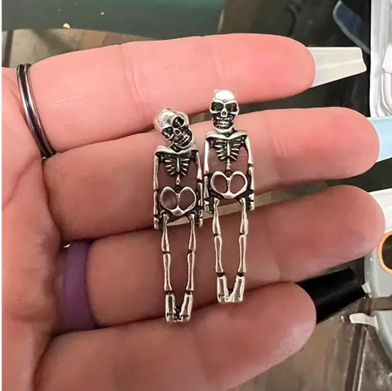 Skull & Skeleton Drop Earrings, Halloween product photo 3