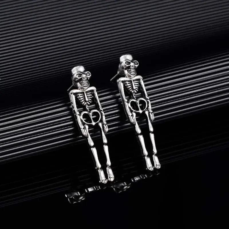Skull & Skeleton Drop Earrings, Halloween