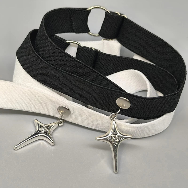 Gothic Star Pendant Thigh Garter, Leg Harness product photo 3