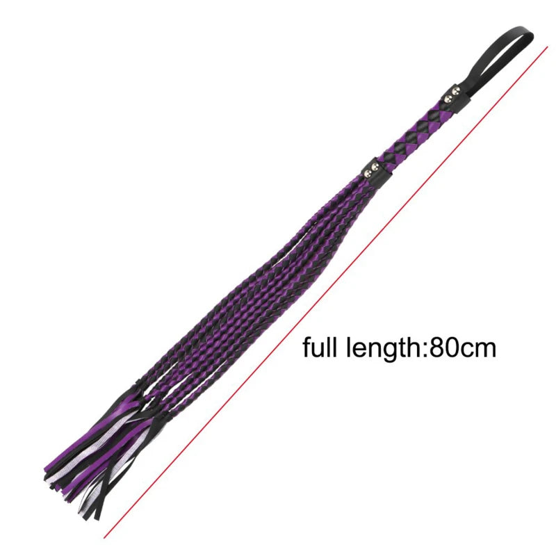 PU Leather Flogger, After Dark product photo 5