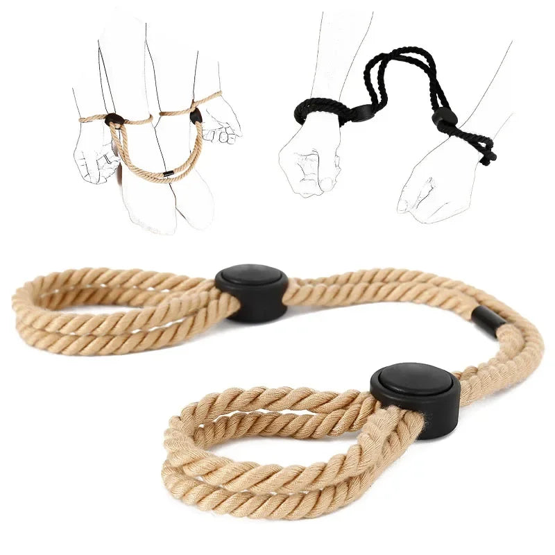 Cotton Rope Cuff Restraints, Wrist & Ankle