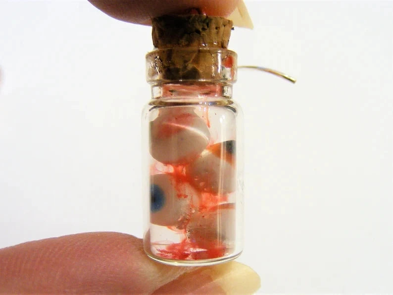 Eyeballs in a Bottle Earrings, Halloween product photo 4