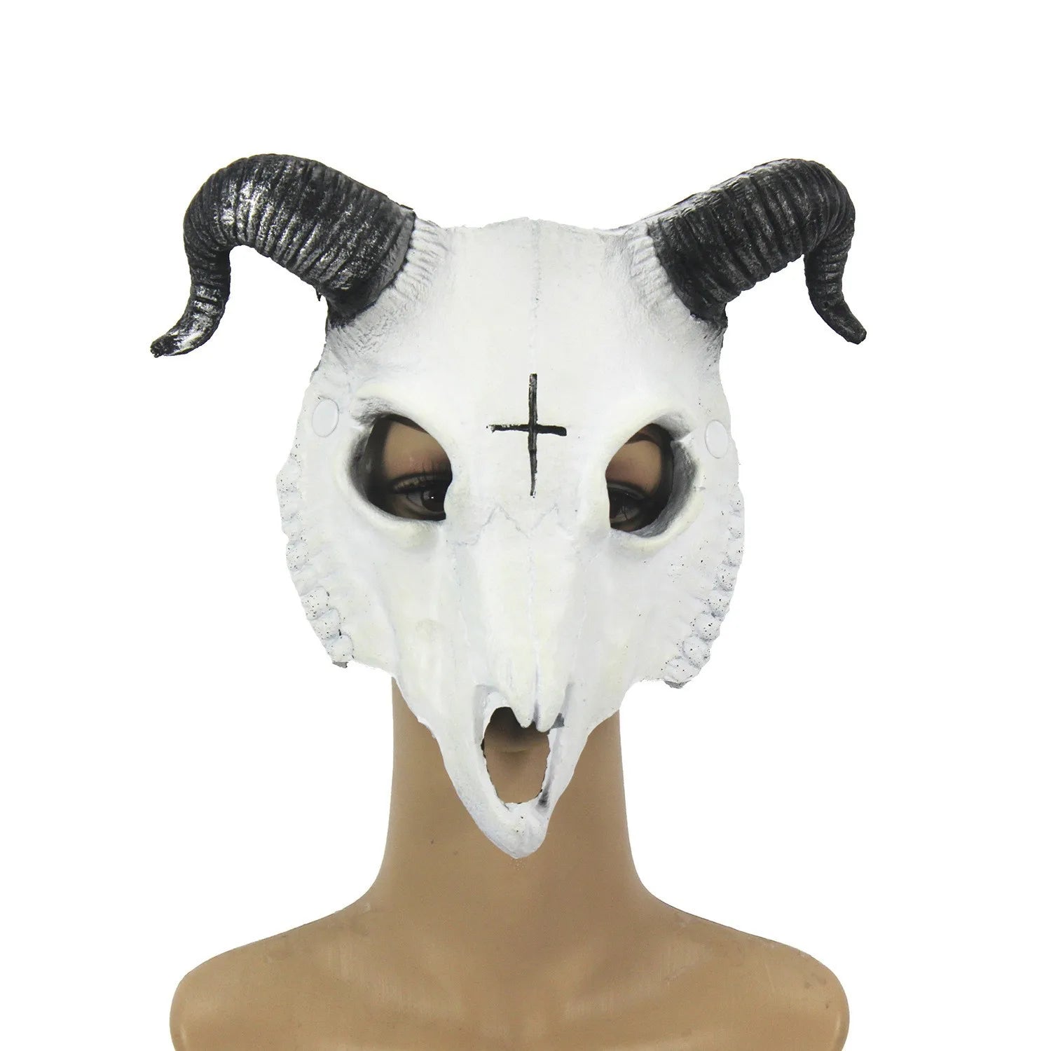 Horned Sheep Skull Mask