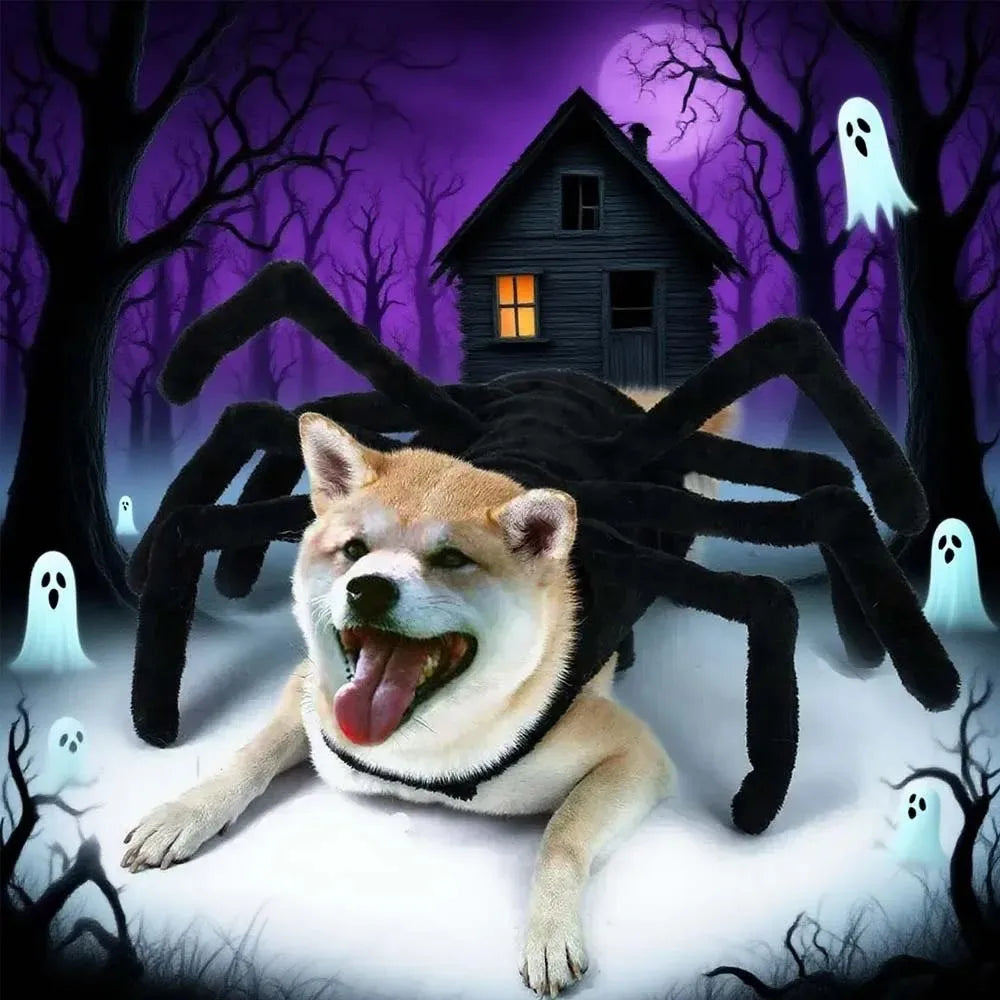 Halloween spider costume for cats and dogs, view 5