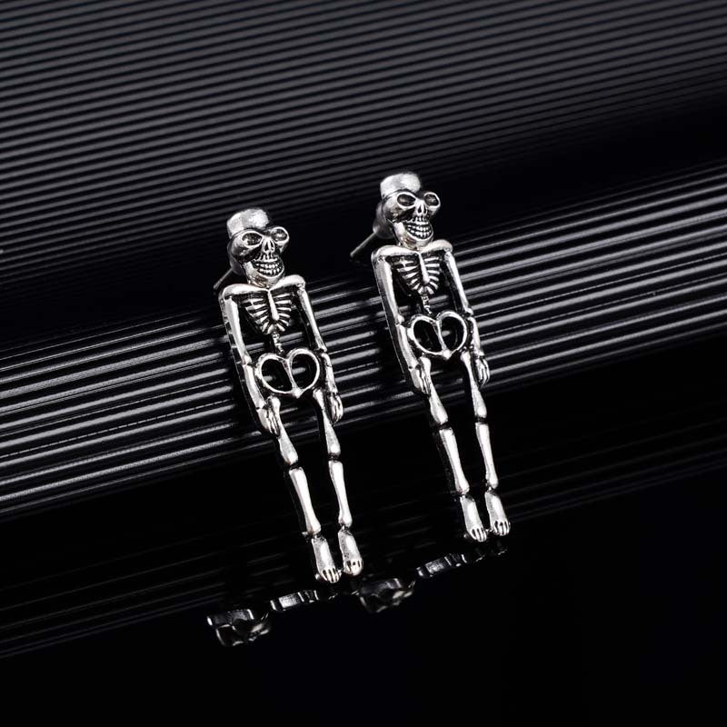 Skull & Skeleton Drop Earrings, Halloween product photo 4