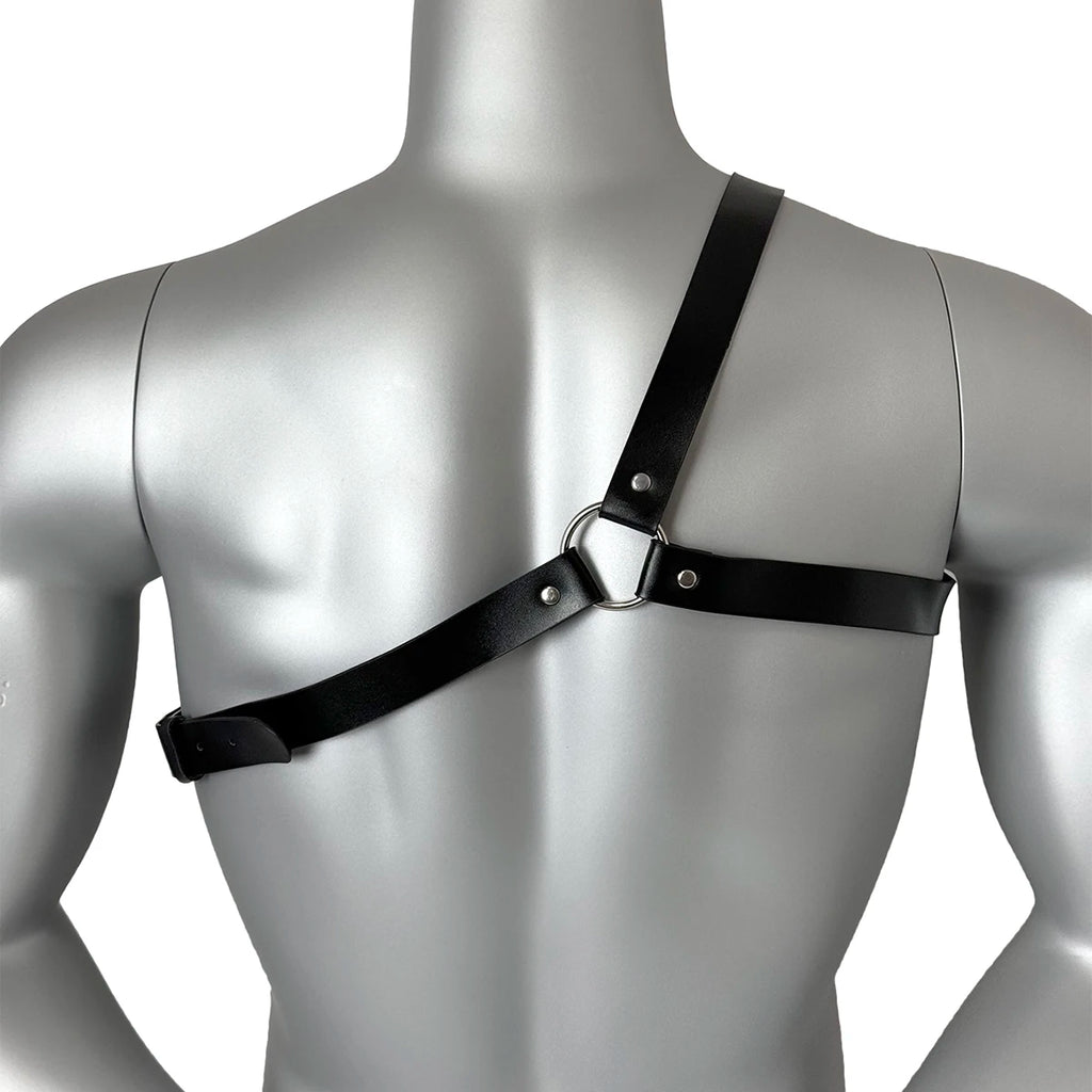 Men's Leather Chest Harness, Adjustable product photo 4