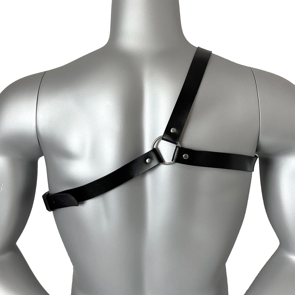 Men's Leather Chest Harness, Adjustable product photo 4