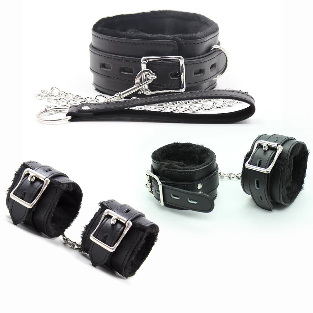 BLACKWOLF Luxury Bondage Restraint Set, Plush
