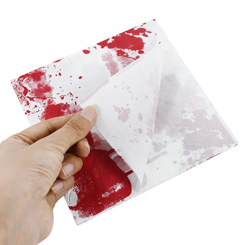 Bloody Handprint Halloween Party Tableware