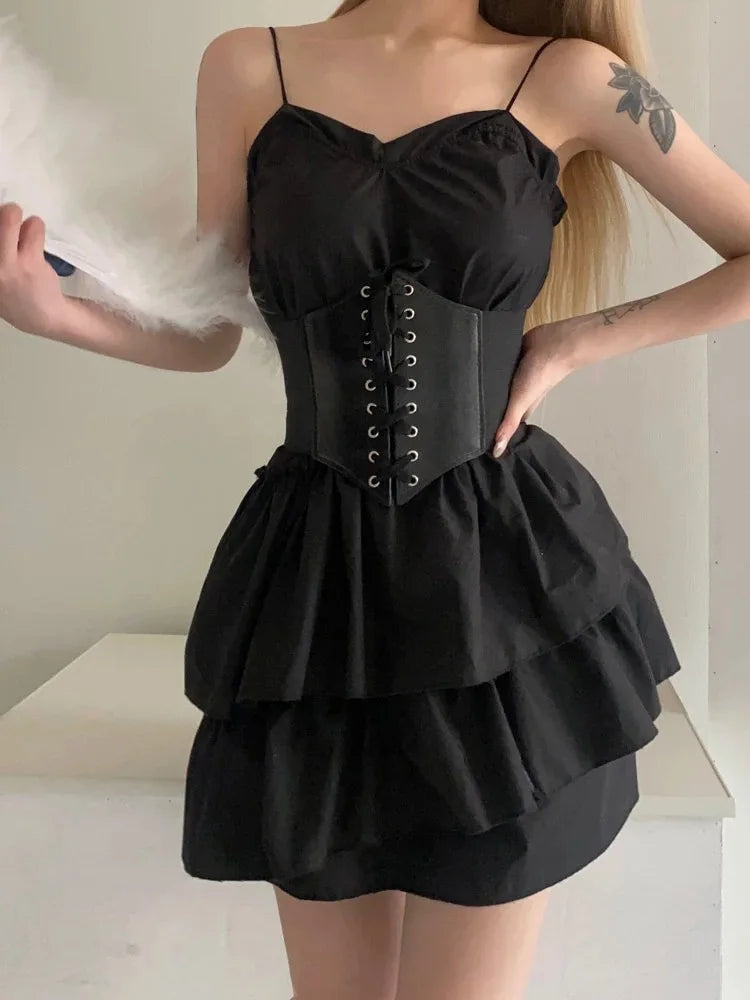 PU Leather Corset Belt, Gothic Cincher product photo 5