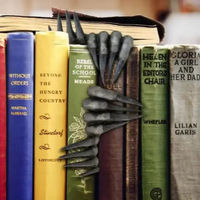 Devil's Hand Bookmark, Resin Claw Decor