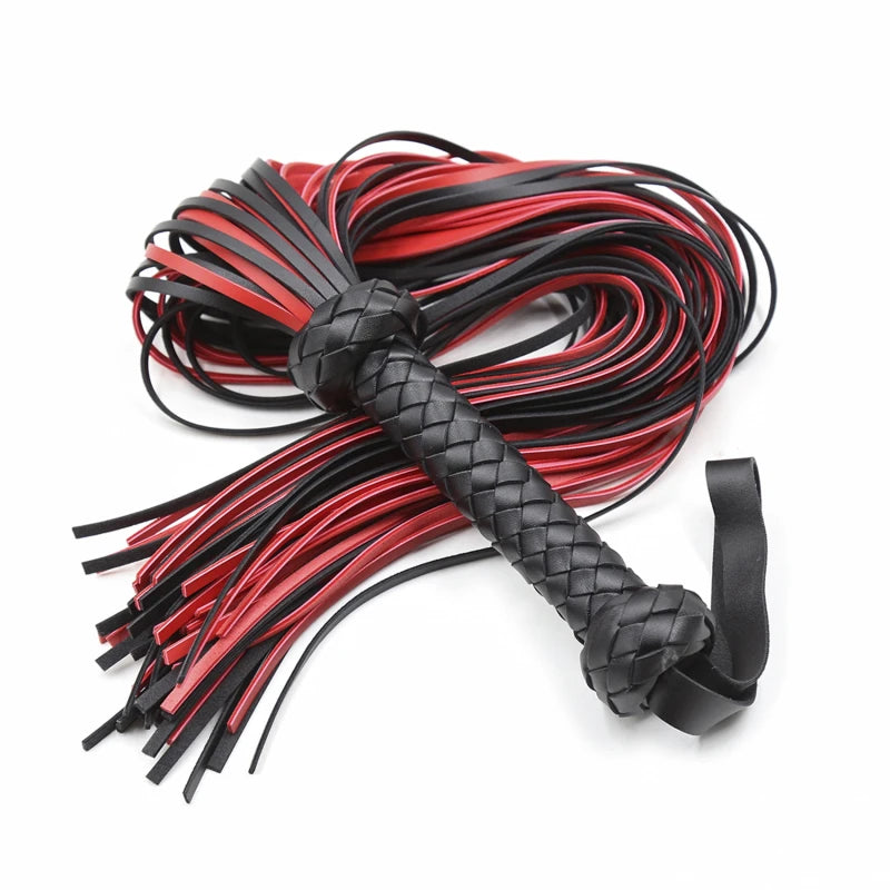 PU Leather Flogger, After Dark product photo 4