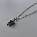 Antique Silver Tooth Pendant Necklace, Gothic product photo 5