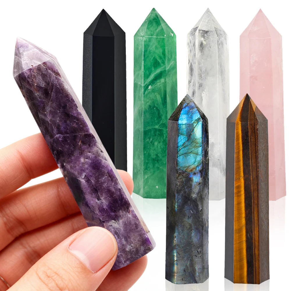 Natural Crystal Point Wand
