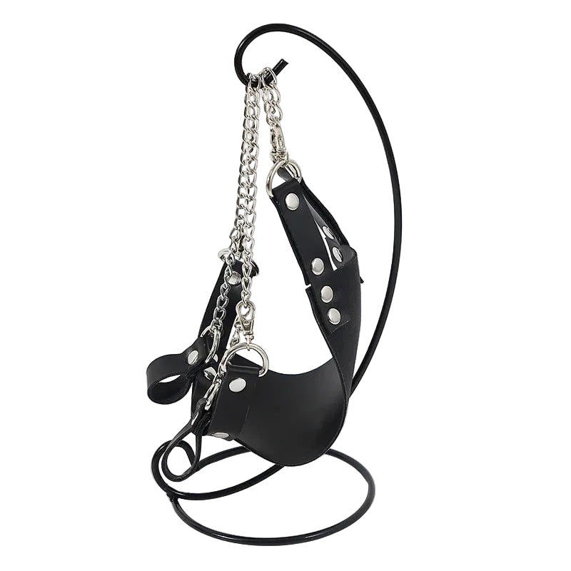 Gothic Crochet Plush Bear Keychain