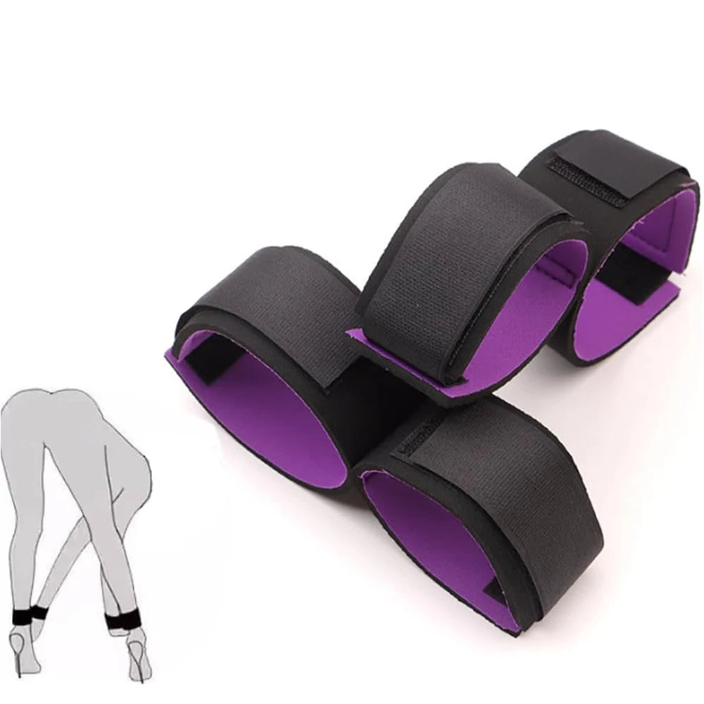 Padded Adjustable Restraint Cuffs (Purple)