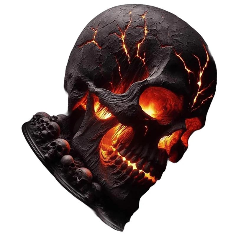 Skull Flame Table Lamp, Gothic Decor product photo 4