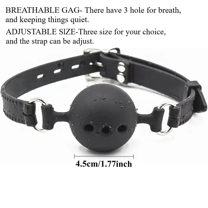 BDSM Bondage Restraint Kit with Mouth Gag and Handcuffs