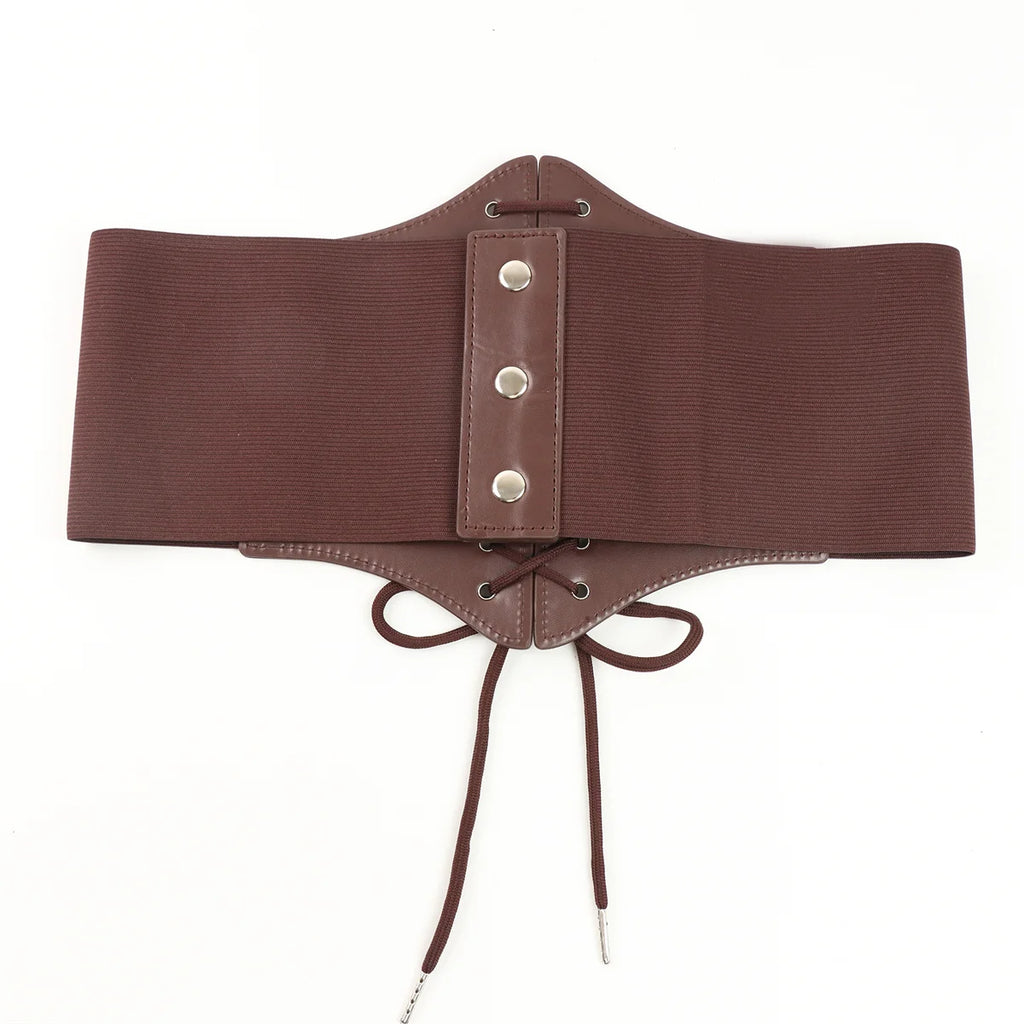 Lace-Up Faux Leather Corset, Gothic product photo 3