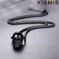 Stainless Steel Skull Pendant Necklace, Gothic