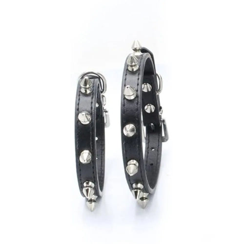 Spiked Studded Leather Dog Collar