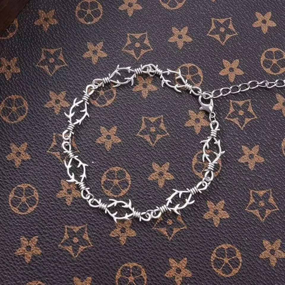 Brambles Iron Cuff Bracelet, Unisex Punk product photo 2