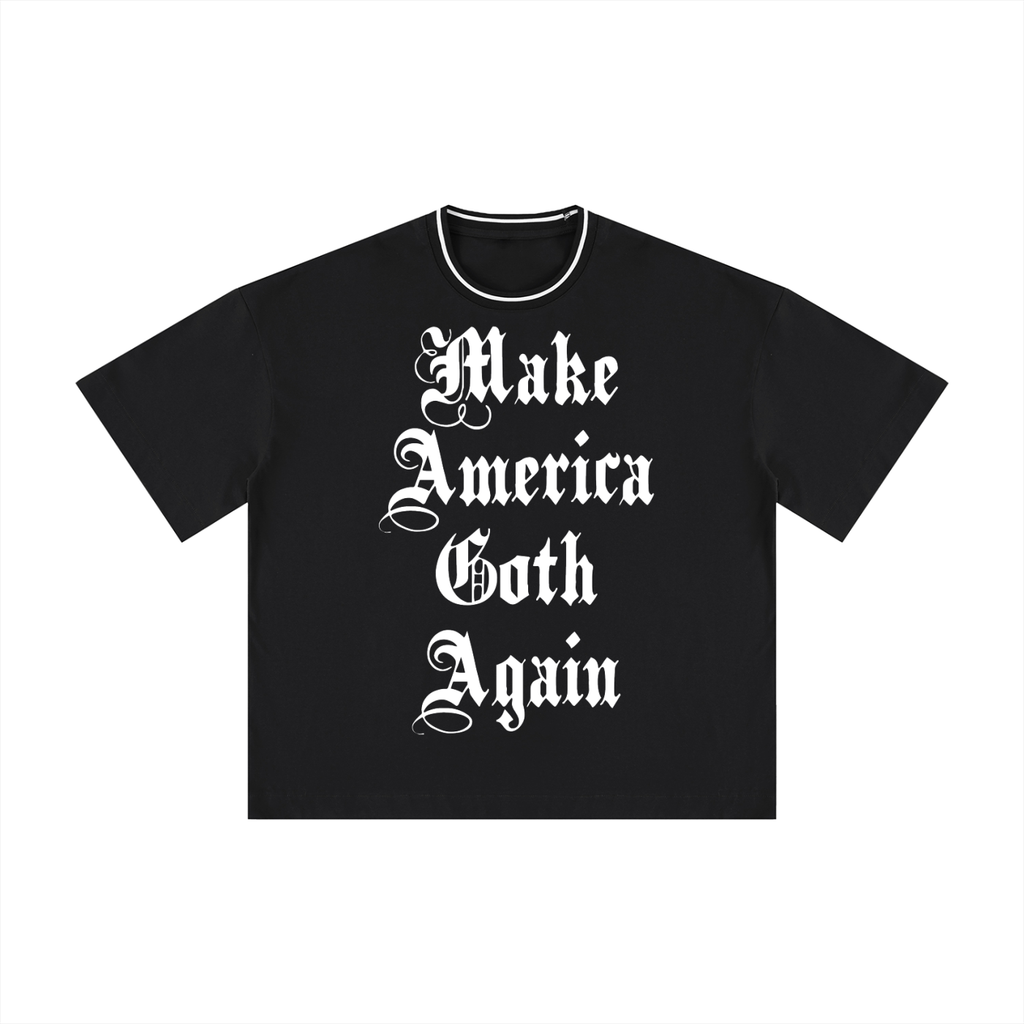 American goth Unisex Boxy Ribbed T-Shirt