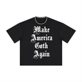 American goth Unisex Boxy Ribbed T-Shirt