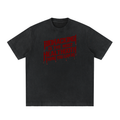 Biohacking Heavyweight Vintage Washed Frayed T-Shirt