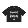 Nathaniel Raymond Unisex Lace Paneling V-Neck T-Shirt