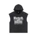 Betteroffdead Snow Washed Boxy Hooded Tank Top