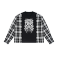 Gothsdoingthings Unisex Plaid Panel Long Sleeve T-Shirt