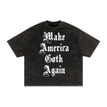 Make America Goth Textured Waffle Washed Boxy T-Shirt