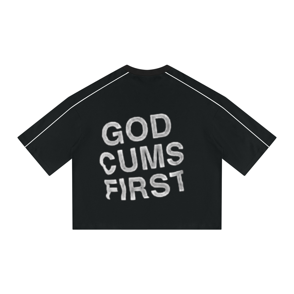 Nathaniel Knows Heavyweight Boxy Piping T-Shirt