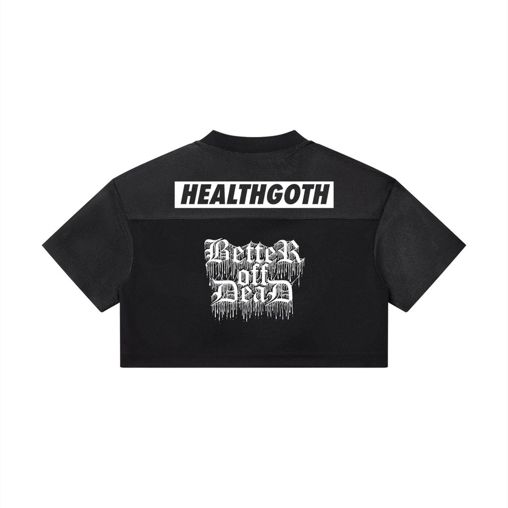 Heath GOTH Women’s Cropped Paneled V-Neck Jersey