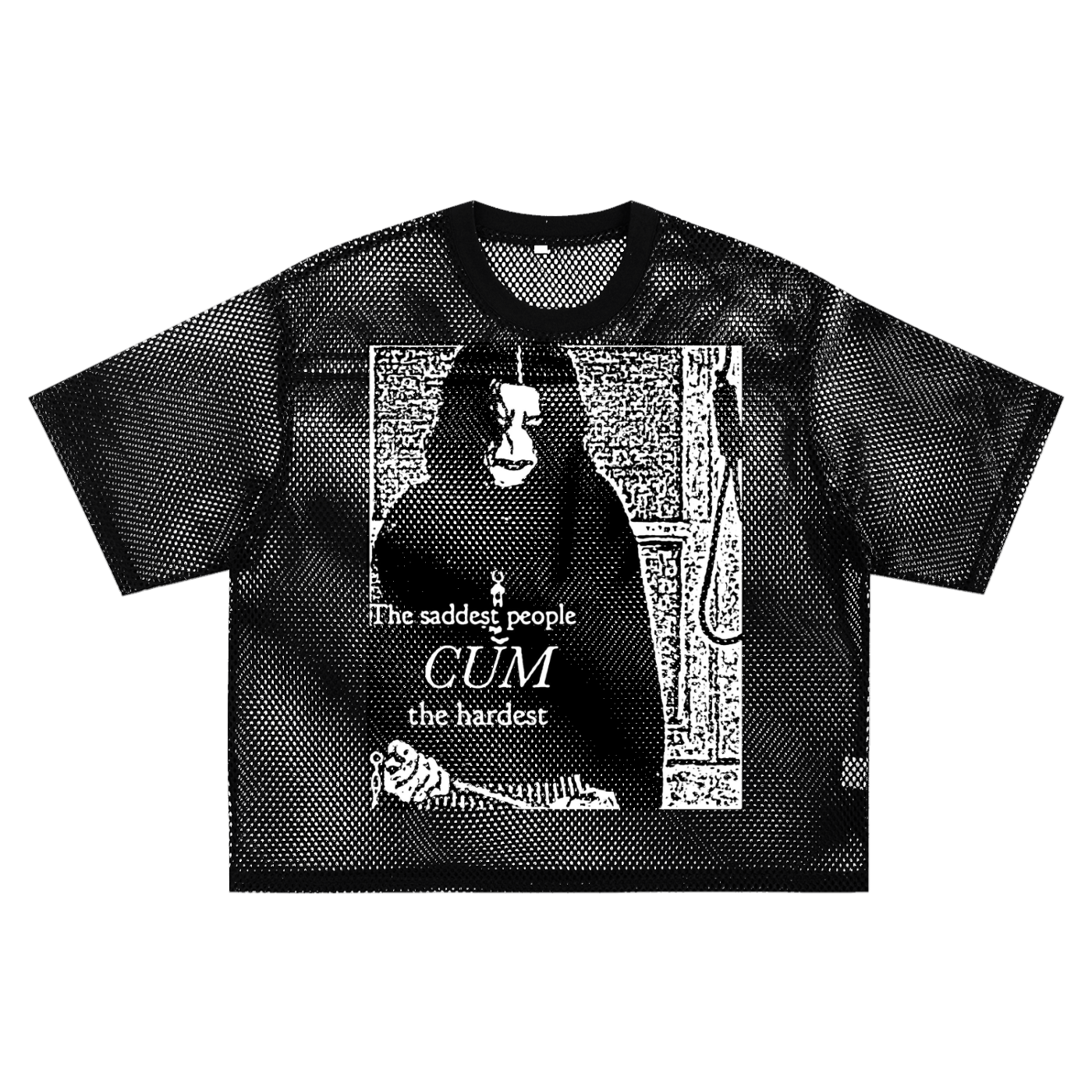 Sad Boxy Net T-Shirt