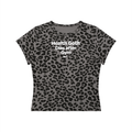 Health goth Women’s Leopard Print Crop T-Shirt