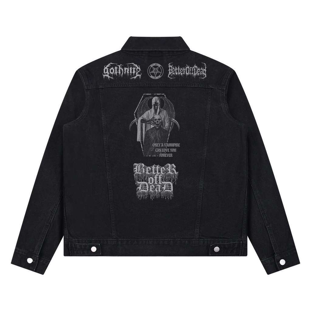 Goths Unisex Vintage Wash Denim Jacket
