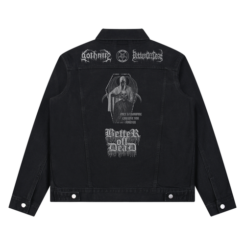 Goths Unisex Vintage Wash Denim Jacket