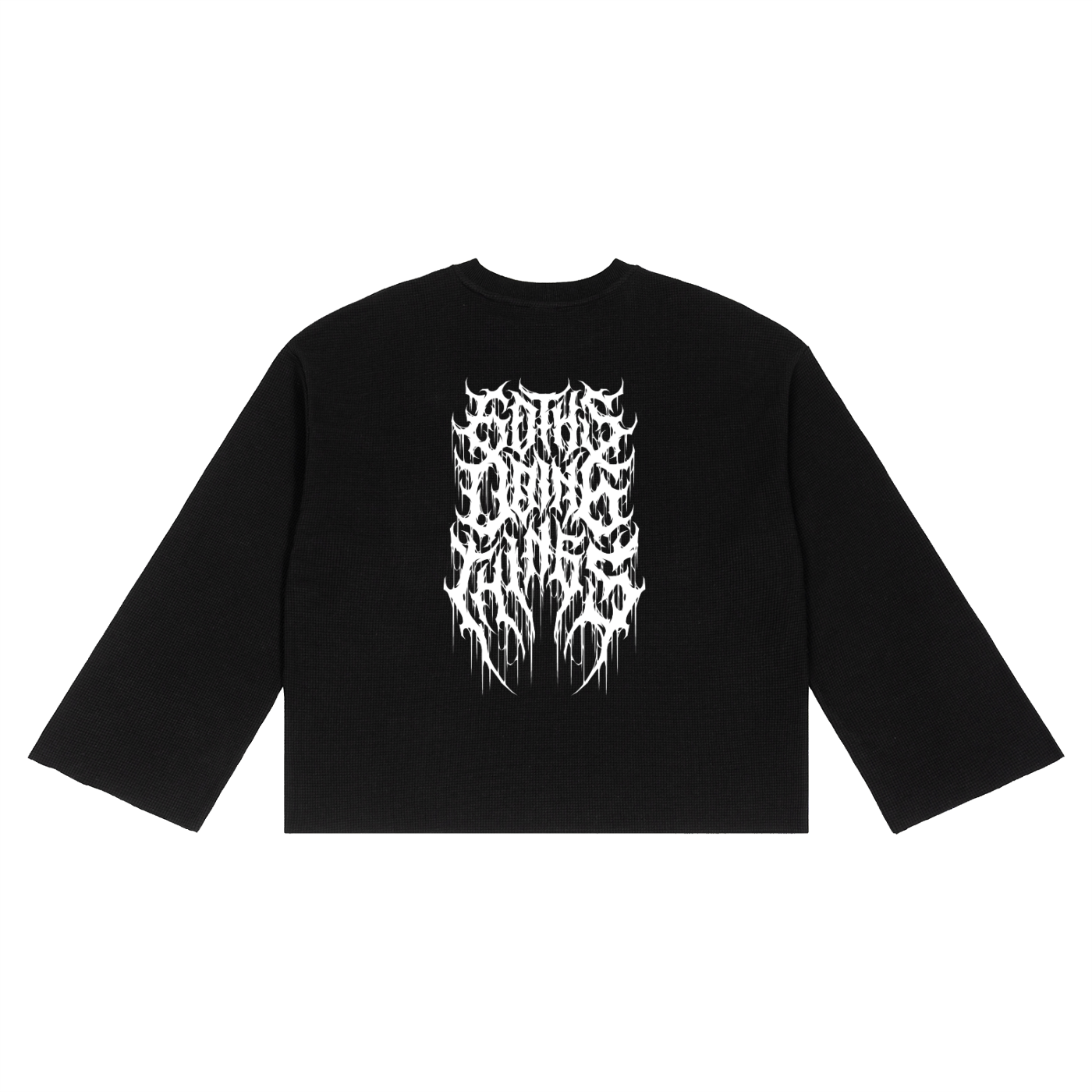 Vampire Unisex Waffle Raw Edge T-Shirt